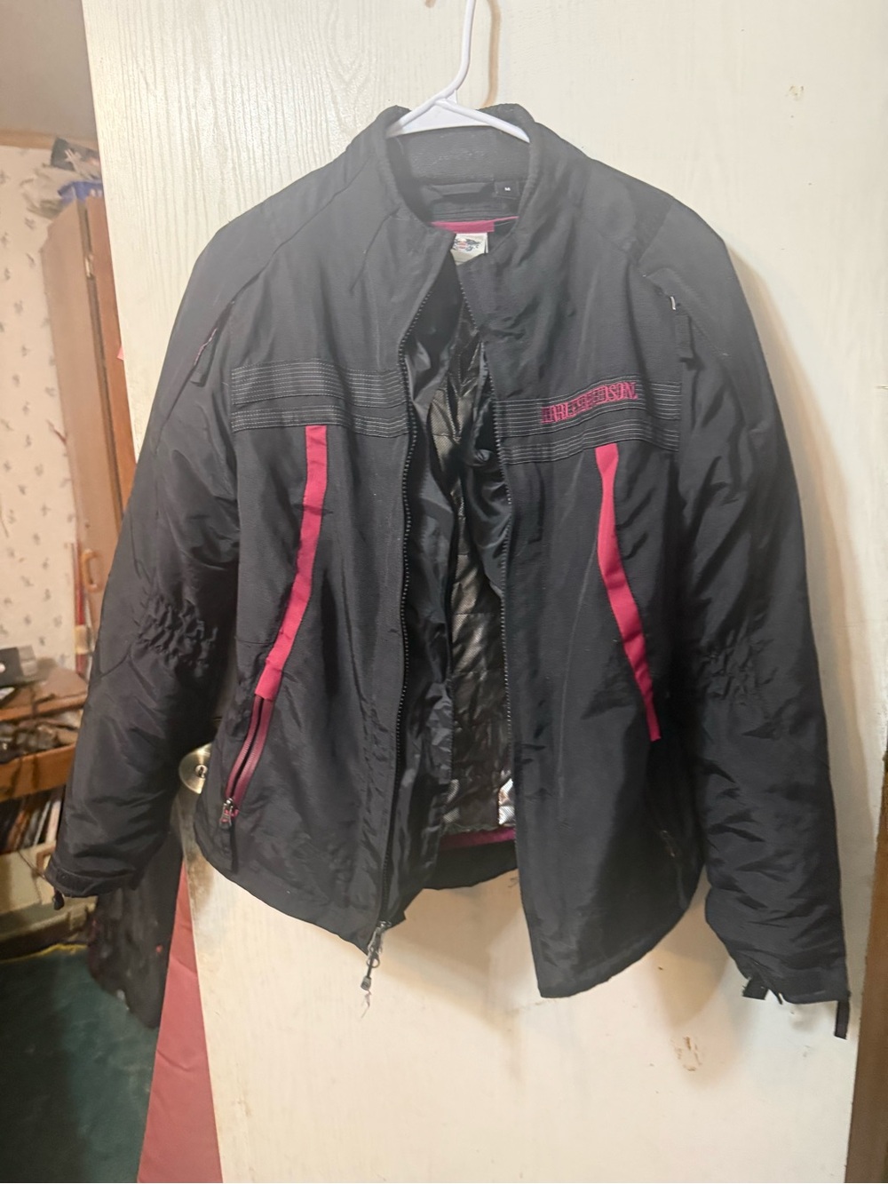 Harley-Davidson Black Jacket with Pink Accents